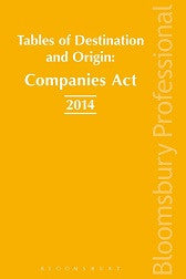 Tables of Origins and Destinations: Companies Act 2014
