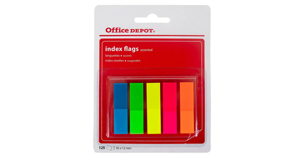 Index Flags Assorted Special format 5 Pieces of 25 Strips