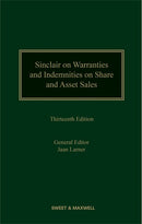 Sinclair on Warranties and Indemnities on Share and Asset Sales 13th ed
