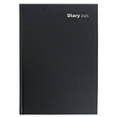 Diary 2025 A5 2 Days per page - BLACK