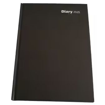 Diary 2025 A4 - Black