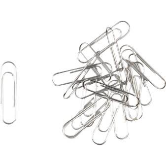 Paper Clips Round 30mm Silver Pack of 100