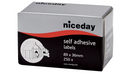 Niceday Address Labels Self Adhesive 89 x 36 mm White 1 Roll of 250 Labels