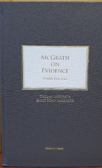 McGrath on Evidence 3rd edition