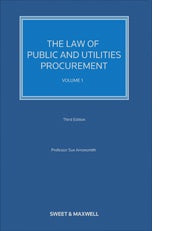 Law of Public and Utilities Procurement Volume 1