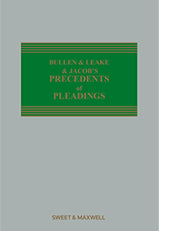 Bullen & Leake & Jacob's Precedents of Pleadings 19th Edition