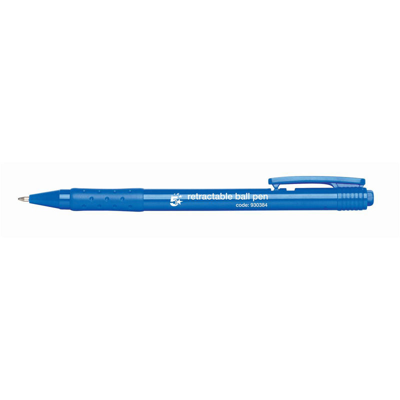 Retractable Pen. Blue