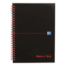 Black and Red Notebook Wirebound Ruled [Pack 5]
