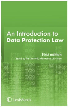 An Introduction to Data Protection – Legal & General / Legalbooks.ie