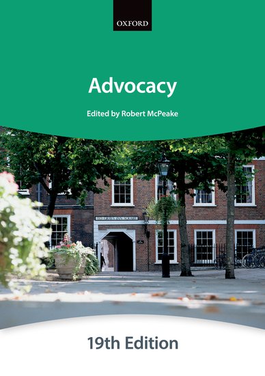 Bar Manual: Advocacy 19th Edition