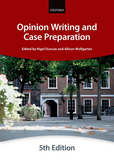 Bar manual: Opinion Writing and Case PreparationFifth Edition