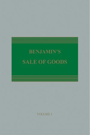 Benjamin's Sale of Goods 12th ed