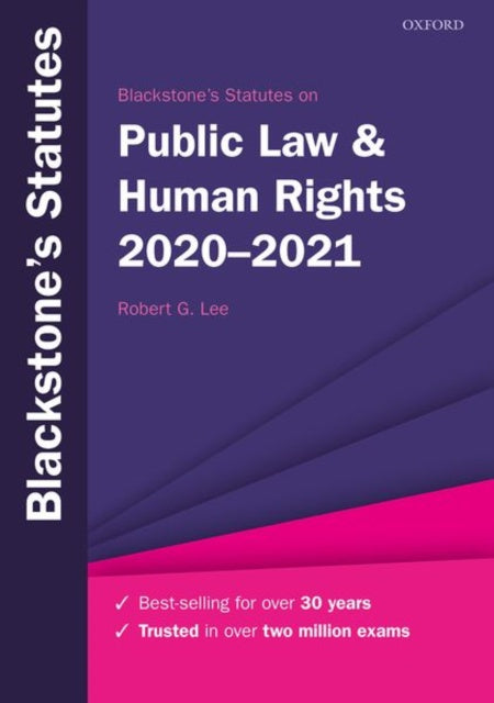 Blackstone's Statutes on Public Law & Human Rights 2020-2021