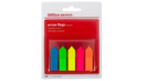 Office Depot Index Flags Arrows 12 x 45 mm Assorted Plain Not perforated Special format 25 x 5 Pack