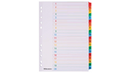Office Depot Indices A4 Assorted 20 Part Perforated Card 1 to 20